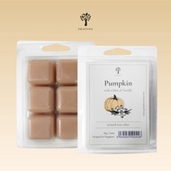 Pristine Scented Wax Cubes | Pumpkin &amp; Vanilla | Garden Scent | Essential Oil | 70g | Wax Melts for Home Decoration