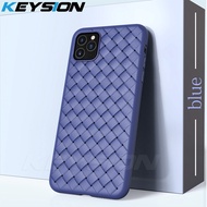 Keysion Super Soft Case ซิลิโคนสำหรับ iPhone 11 11 PRO MAX หรูหรา M atte ตารางกลับปกคลุมโทรศัพท์สำหรับ iPhone 11 Pro XS XR 6 วินาที 7 8 บวก