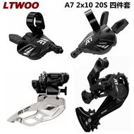 LTWOO Mountain Bike20Speed Transmission A7Small Set2x10Thumb Shifter Front Shifter Long Leg Extended