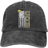 Class Of Senior Graduation USA Flag Unisex Cotton Hat Adjustable Baseball Cap Denim Dad Hat Fashion Hip Hop Hat