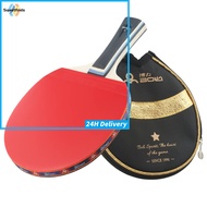 【Fast Ship】Strong Table Tennis Racket 7 Ply wood For ping Pong Bat Paddle Long handl