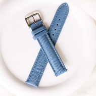 【PICONO】法國進口藍色荔枝紋真皮錶帶/16mm