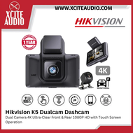 HIKVISION K5 Car Dash Cam Car cam Dual Camera 4K Ultra-Clear Front &amp; Rear 1080P HD with Touch Screen Operation