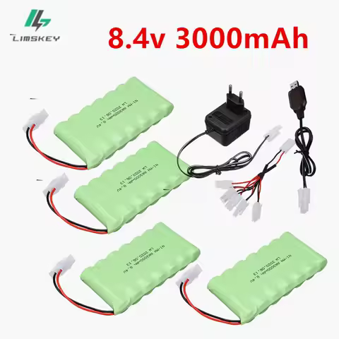 Nimh AA 8.4v 3000mAh Battery For Rc toys Cars Tanks Robots Gun Upgraded 2800mah Batteries Pack 8.4V 