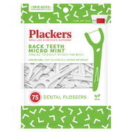 Plackers 派樂絲 Micro 臼齒用牙線棒 薄荷味  75支  1包