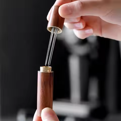 Stainless Steel Coffee Powder Tamper Espresso Powder Stirrer Distributor Leveler WDT Tools Cafe Stir