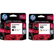 100% ORIGINAL HP 46 #46 BLACK OR HP #46 COLOR CARTRIDGE