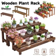 [SG SELLER] Plant Rack Plant Stand Wooden Flower Stand Multi-Layer Plant Flower Rack Indoor Outdoor Plant Wooden Shelf