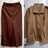 baju bekas baju seragam sekolah SMA Pramuka putih abu Murah