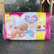 Tã dán bỉm dán Bobby gói đại siêu đại size S80 M76 L68 XL62 Siêu thấm khô thoáng