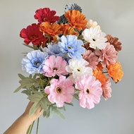[1stalk] 6 Heads Zinnia Artificial Flower | Bunga Hiasan | Fake Daisy Flower Wedding Home Decoration