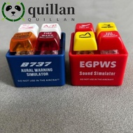 QUILLAN EGPWS Warning Simulator, 737 Airbus Aircraft Route Pilot Keychain, Collection Plastic Highly