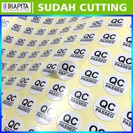 ( isi 250) STIKER QC PASSED GOLD | STICKER QUALITY CONTROL | STIKER QC | stiker Segel