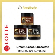 [Lotte] Dream Cacao (56% 72% 82% Polyphenol Chocolate, Dark Chocolate)