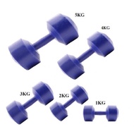 Plastic dumbbells 2,3,4kg (1 piece)