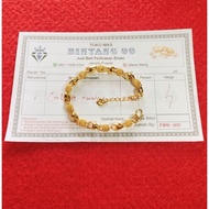 Gelang Taiwan Emas Murni 6'7 Gram Ada Surat Surat Nya..Virallll z-*_U"