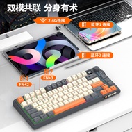 Display k92 Mechanical Dual Mode mda Ball Cap with Keyboard Dazzling Keyboard Game Silver Fox Wirele