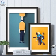 Puzzle Frame Simple Solid Wood Photo Frame Wall Hanging a4 Business Photo Installation Photo Frame P