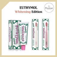 [EUTHYMOL] Whitening Toothpaste & Toothbrush White Pink