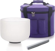 Hye-eun 432 hz Crystal Singing Bowl,417hz High Pitch G# Professional Meditation Sound Bath Bowl for 