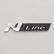 Car Styling N Line Logo Emblem 3D ABS Badge Trunk Sticker Accessories For Hyundai Nline i30 Kona Tuc