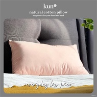 ✓☁KUN Natural Cotton Pillow 100% Kekabu Bantal Kapok Tradisional Organic Smell 17inch x 27inch 1.5kg