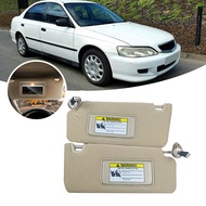 83230-TC0-T91ZA Beige Right Side Sun Visor Shield Replacement Sun Visor with Light MakeUP Mirror for