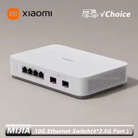 Xiaomi Mijia 10G Ethernet Switch 4×2.5G+2×10GMbps Mini Network Switches VLAN Ethernet Splitter Lan R