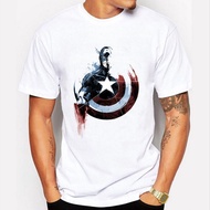 Versatile Men T Shirt Painted Deign Captain America Cool America Captain Homme 313747