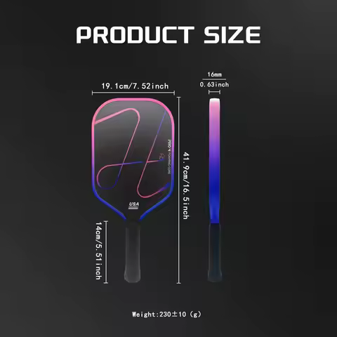 Luzz Pro 4 Inferno Heat Press Pickleball Paddle, Made with MPP Material & Toray T700 Standard Carbon