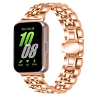 สายเหล็กสแตนเลสสำหรับสายคาด Samsung Galaxy Fit 3 สายนาฬิกาข้อมือ samsung galaxy Fit3 SM-R390 สาย Met