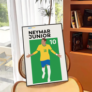 2025 World Soccer All-Star Game Football Lover Movie Posters Retro Kraft Paper Sticker DIY Room Bar 