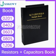 Capacitor Resistor Mixed Book 0201 0402 0603 0805 1206 1% SMD Chip Resistance 0R-10M Capacitance Ass