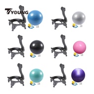 [In Stock] Yoga Ball Chair, Yoga Ball Seat Stable with Screws, Portable Office Ball Chair for Indoor, Gym