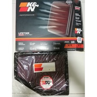 BMW X3 G01, X4 2.0 G02, X5 3.0 G05, X6 3.0 G06 K&N 33-3079 Drop-In Air Filter