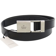 近全新 Gucci 793761 黑色真皮腰帶 0691 [二手] GUCCI 男士