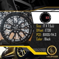 KII Racing Line 17 X 7.5JJ 8X100/114.3 Black