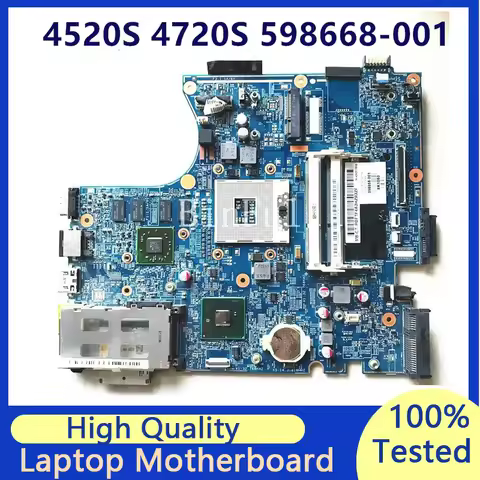 598668-001 598668-501 598668-601 Mainboard For HP Probook 4520 Laptop Motherboard H9265-4 48.4GK06.0
