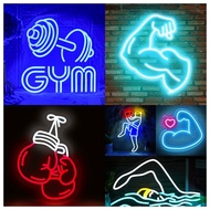 Led Neon Light Luminous Light Sign GYM GYM Iron Boxing Pavilion Swimming Pavilion Sports Bodybuildin