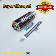 KNALPOT RACING SUARA GARANG SILINCER SC PROJECT CARBON UNTUK VIXION SATRIA FU R15 XABRE MEGAPRO TIG