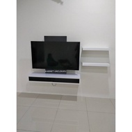 INSTALLMENT Wall mount modern floating tv cabinet / kabinet tv moden gantung (2766640068)