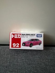全新 Takara TOMY Tomica #92 Toyota Crown Athlete 桃紅色車