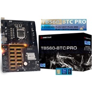 ALL NEW Mainboard Biostar TB560-BTC PRO MINING Motherboard 12GPU Intel B560 Gen 10 11 Newer Than TB 