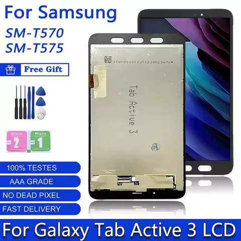 8''0 inch SM-T570 SM-T575 LCD For Samsung Tab Active 3 3rd Gen 3rd Gen T570 T575 LCD Display Touch S