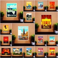 Fridge Magnet Germany Souvenir set F 2x3"