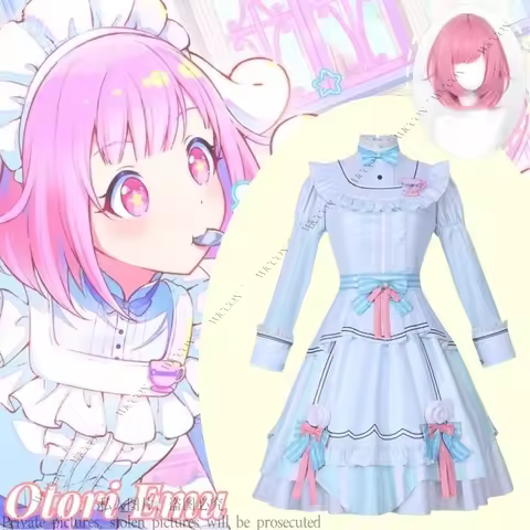 Otori Emu PJSK Project Sekai Colorful Stage Wonderlands×Showtime Cosplay Costume Wig Daily Dress Out