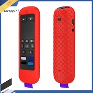 SEV Protective Cover Comfortable Grip with Strap Stain-resistant Shockproof Anti-slip Texture Effective Protection No Yellowing Smart TV Remote Control Silicone Case for ROKU Ultra