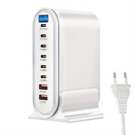 500W 8-Port Desktop Charger Station PD 100W และ QC 20W Fast CHARGING HUB สําหรับโทรศัพท์มือถือสําหรั