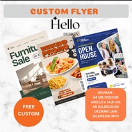 (FREE DESIGN) Custom Brochure Printing A4 Promotional Flyer/ | A5 | A6