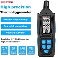 High Precision Digital Thermohygrometer LCD Thermometer Hygrometer Wet Ball Dew Point Thermohygromet